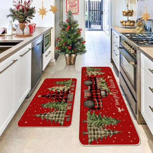 Cozy Christmas Kitchen Mats