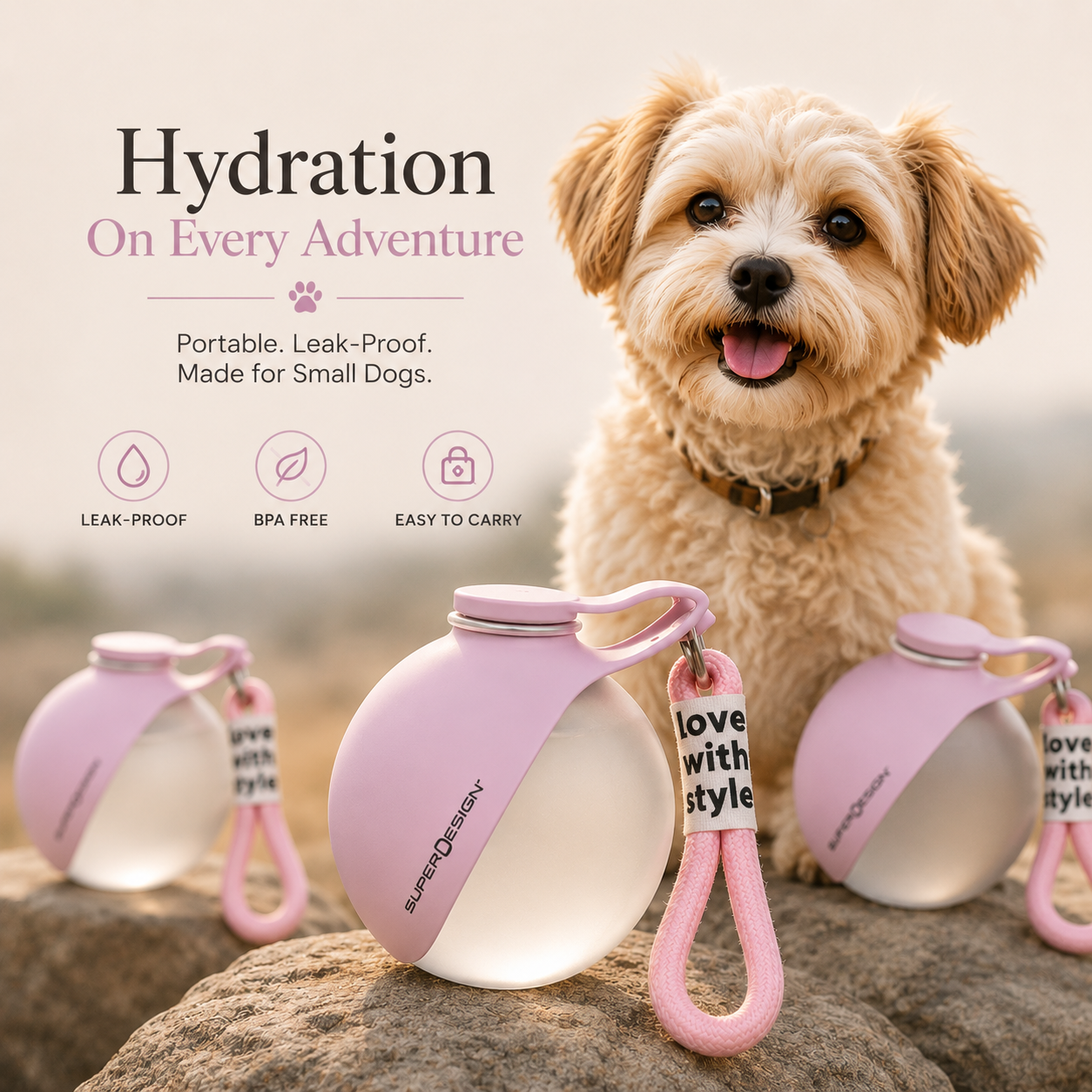 PawSip™ Portable Dog Water Bottle