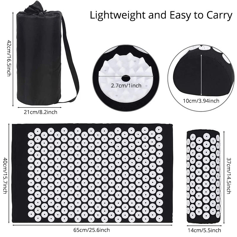 ZenFlow™ Acupressure Mat & Pillow Set