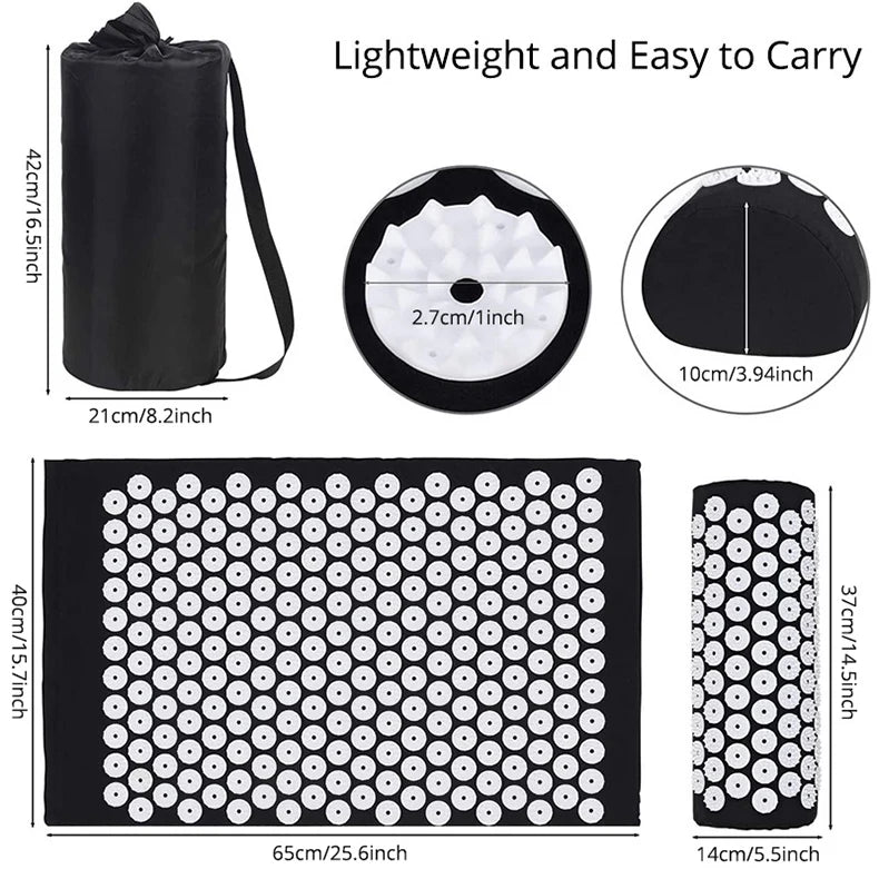 ZenFlow™ Acupressure Mat & Pillow Set