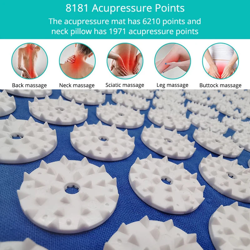 ZenFlow™ Acupressure Mat & Pillow Set