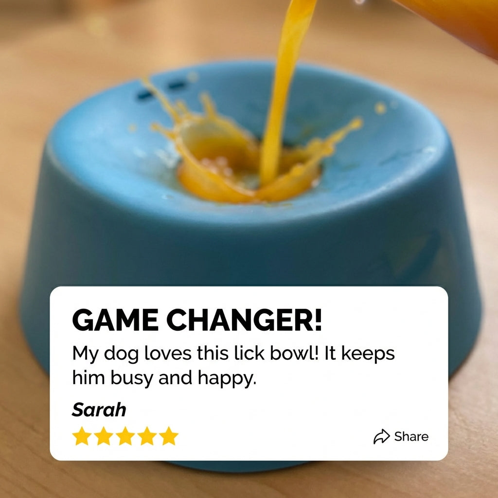 Fun Dog Lick Bowl Feeder