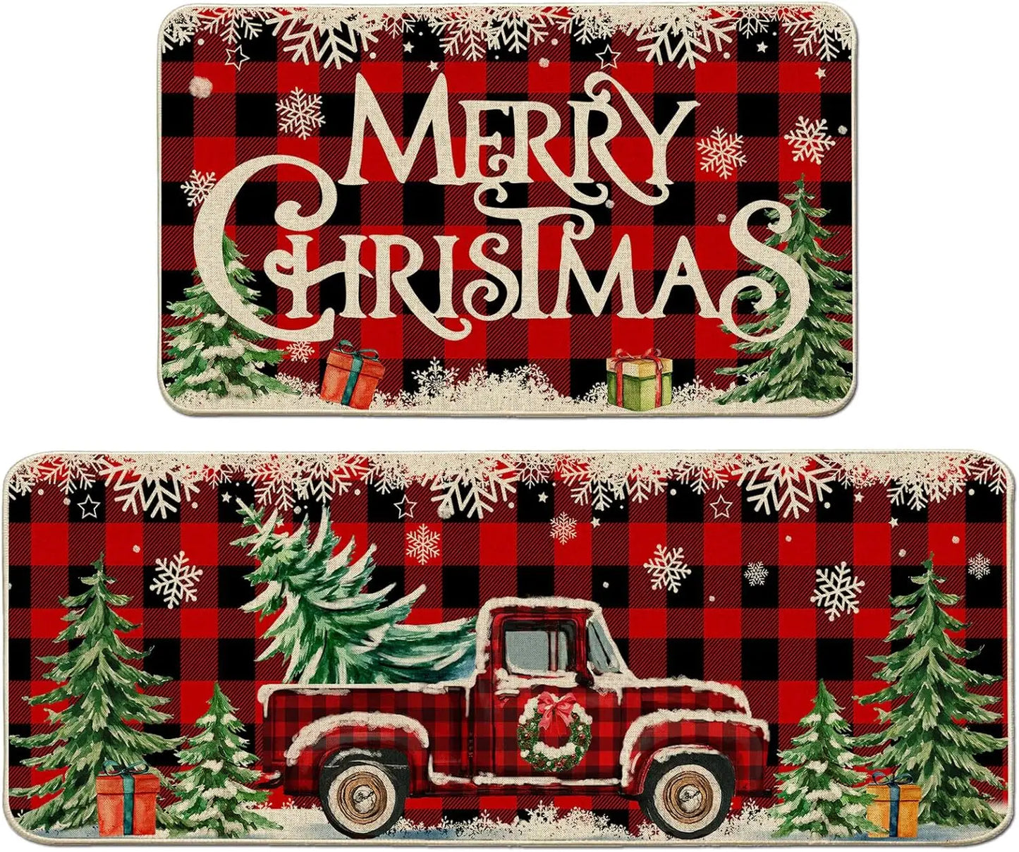 Cozy Christmas Kitchen Mats