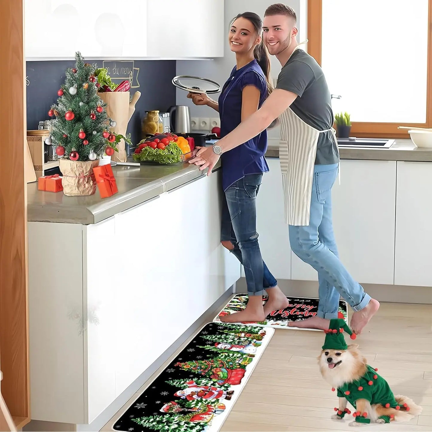 Cozy Christmas Kitchen Mats
