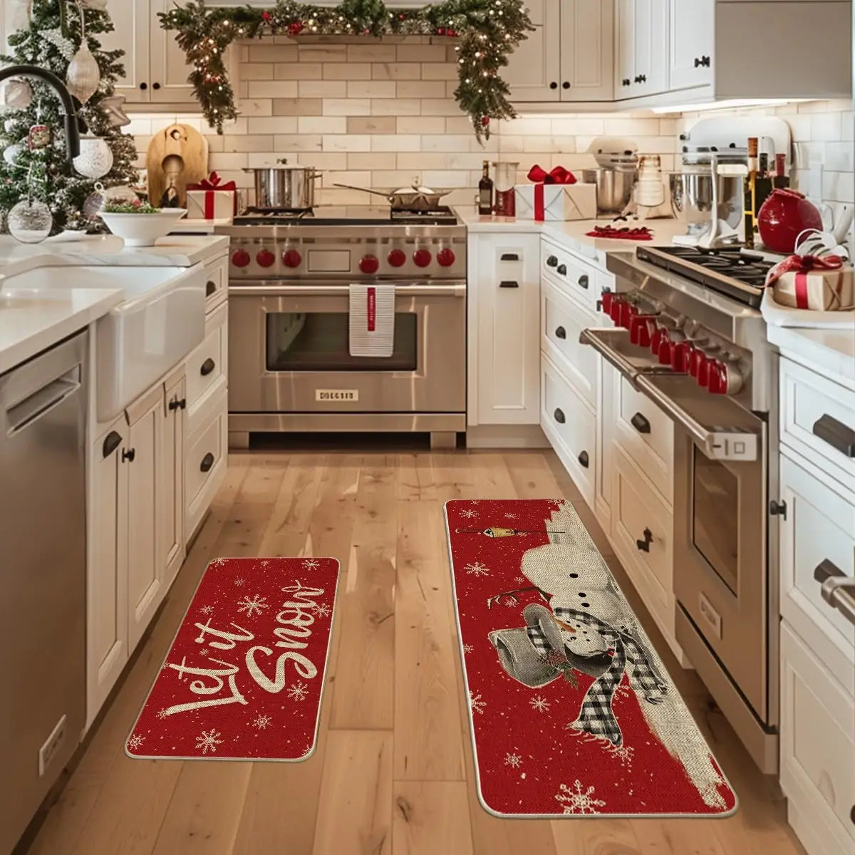Cozy Christmas Kitchen Mats