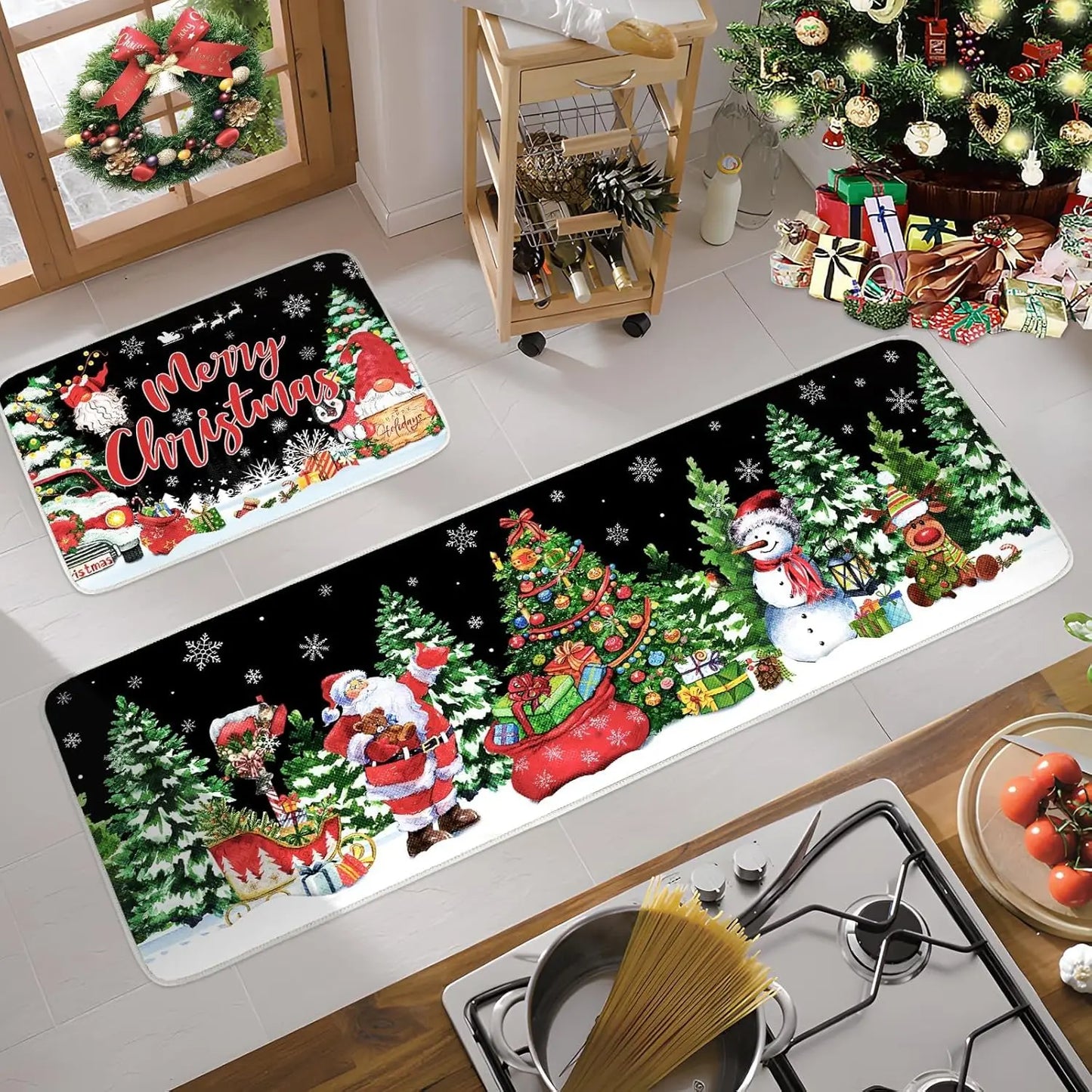 Cozy Christmas Kitchen Mats