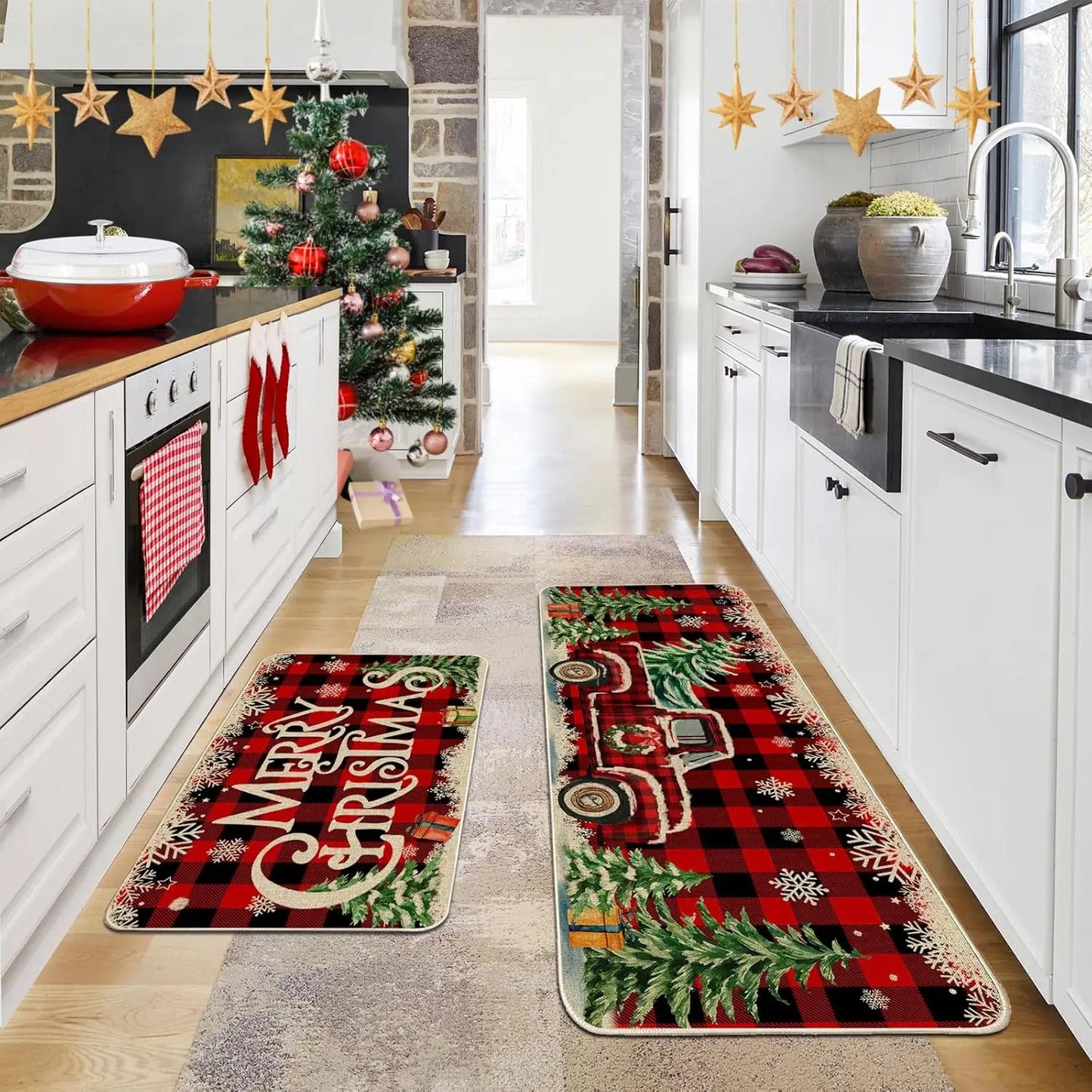 Cozy Christmas Kitchen Mats